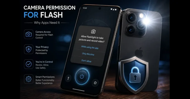 camera permission for flash