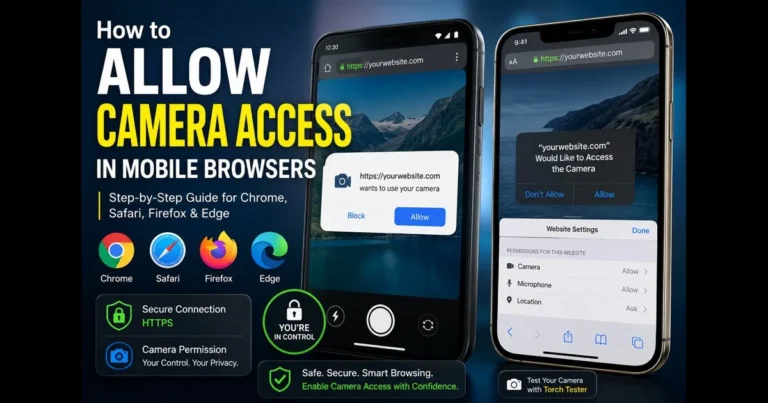 allow camera in browser